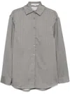 Remain Birger Christensen Herringbone-patterned Shirt In Grey