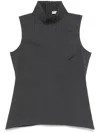 Remain Birger Christensen High-neck Fitted Top In Green