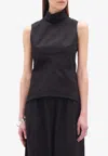 Remain Birger Christensen High-neck Sleeveless Top In Black
