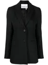 Remain Birger Christensen Single-breasted Tailored Blazer In Schwarz