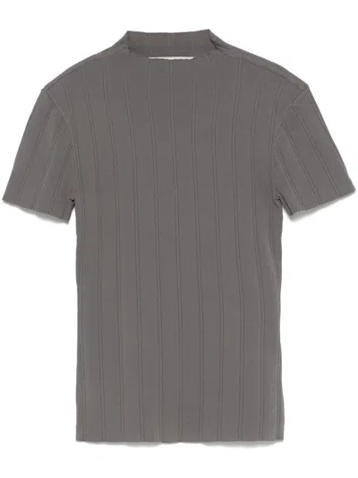 Remain Birger Christensen Gestricktes T-shirt In Grey