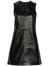 Remain Birger Christensen Leather Mini Dress In Black