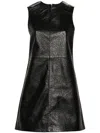 Remain Birger Christensen Leather Mini Dress In Black