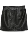 Remain Birger Christensen Leather Mini Skirt In Black