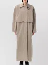 Remain Birger Christensen Remain Trench Coat With Cropped Overlay And Classic Collar