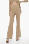 Remain Birger Christensen Lurex Palazzo Pants In Beige