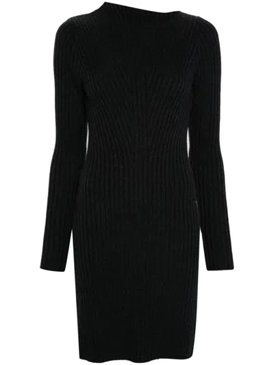 Remain Birger Christensen Remain Sleeve Knit Dress In Gray