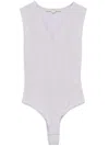 Remain Birger Christensen Mesh Bodysuit In Neutrals