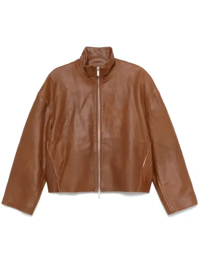 Remain Birger Christensen Mimu Jacket In ブラウン
