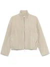 Remain Birger Christensen Bonded Leather Jacket In ニュートラル