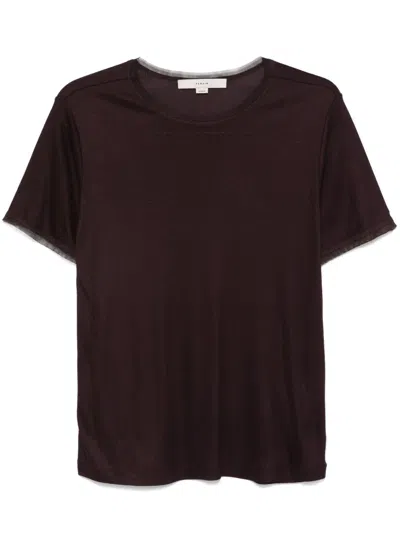 Remain Birger Christensen Noamel T-shirt In Bordeaux