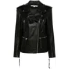 Remain Birger Christensen Leather Biker Jacket In Black