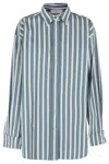 Remain Birger Christensen Remain Oversized Striped Cotton Shirt In Multi