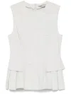Remain Birger Christensen Peplum Top In Gray