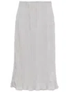 Remain Birger Christensen Pleated Chiffon Skirt In Grey