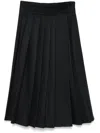 Remain Birger Christensen Pleated Midi Skirt In Black