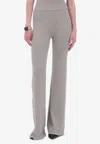 Remain Birger Christensen Rib Knit Flared Pants In Gray