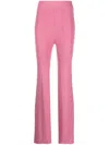 Remain Birger Christensen Soleima Knit Flared Trousers In Rosa