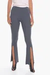 Remain Birger Christensen Ribbed Omly Boot-cut Pants With Ankle Split In Grey