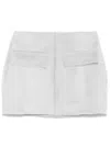 Remain Birger Christensen Shearling Mini Skirt In White