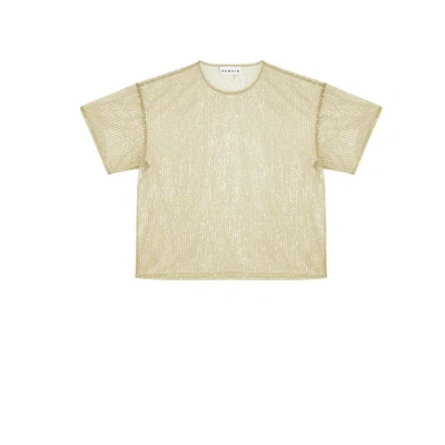 Remain Birger Christensen Sparkling Transparent Top In Green