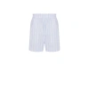 REMAIN STRIPED COTTON SHORTS