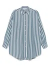Remain Birger Christensen Striped Shirt In 蓝色