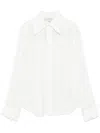 Remain Birger Christensen Striped Shirt In 2936 Cloud Dancer Comb
