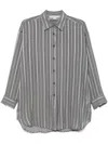 Remain Birger Christensen Striped Shirt In Grey
