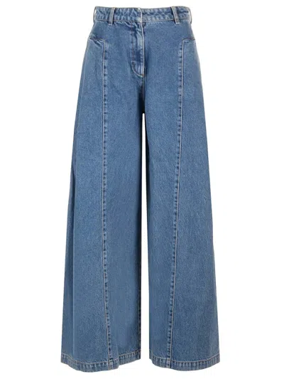 Remain Birger Christensen Wide Leg Jeans Blue