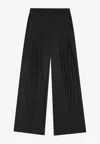 Remain Birger Christensen Wide-leg Mid-rise Tailored Pants In Black
