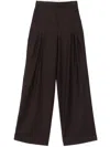 Remain Birger Christensen Wide-leg Trousers In Brown