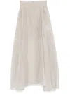 Remain Birger Christensen Wide Maxi Skirt In Grey