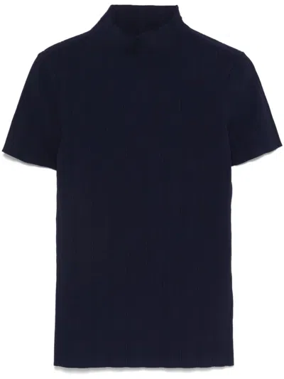 Remain Birger Christensen Wide-ribbed T-shirt In Blue