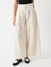 Remain Birger Christensen Wide Suiting Pant In Egret In White