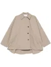Remain Birger Christensen Wide Trench Jacket In Neutrals