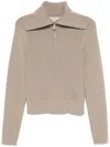 Remain Birger Christensen Zipped Sweater In Grün