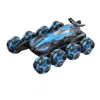 Remarkable Goodz 8 Wheels Stunt Car With Remote In Blue