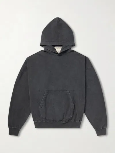 Remi Relief Cotton-jersey Hoodie In Gray