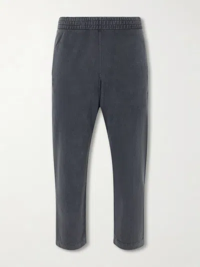 Remi Relief Straight-leg Cotton-jersey Sweatpants In Gray