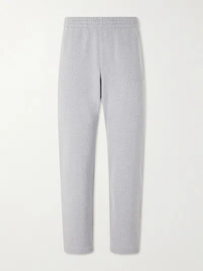 Remi Relief Straight-leg Cotton-jersey Sweatpants In White