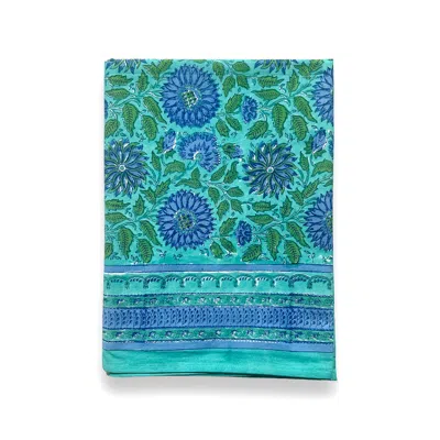 Remind Collection Blue Rhapsody Tablecloth Handblock