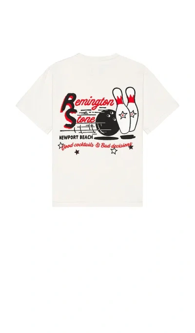 Remington Stone Bowling Tee In White