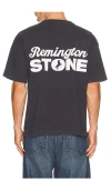 Remington Stone Stack Tee In Black