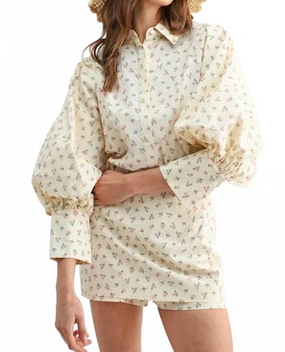 Reminiscence Linden Skort In Cream In Neutral