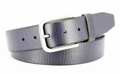 Remo Tulliani Daniel Cremieux Men's Italian Leather Belt In Navy In Blue
