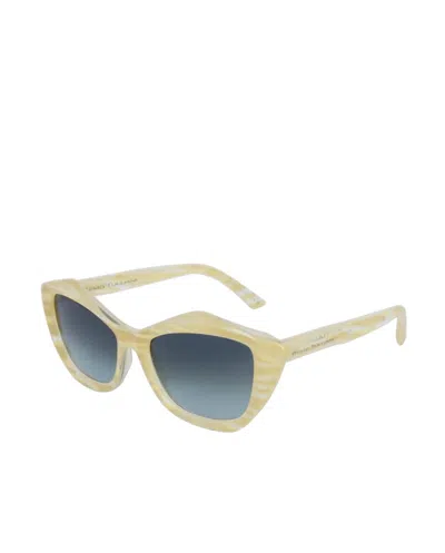 Remo Tulliani Foxy Sunglasses In Pearl/ash Lens In White