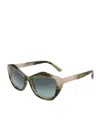 Remo Tulliani Foxy Sunglasses In Pink Tort/ash Lens In Sand