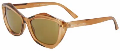 Remo Tulliani Foxy Sunglasses In Rose/bronze Lens In Brown