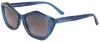 Remo Tulliani Foxy Sunglasses In Sapphire/smoke Lens In Multi